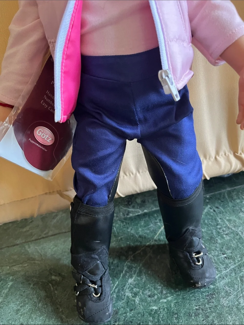 Interactive Kids Doll in Pink Jacket, Navy Pants and Black Boots